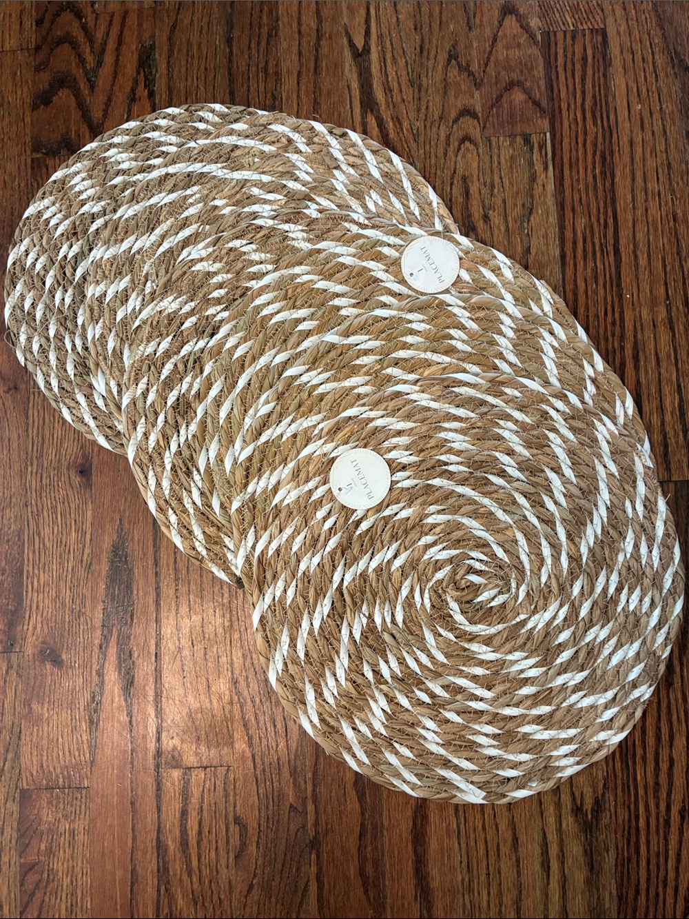 Coastal Woven Rope Placemat - Natural & White